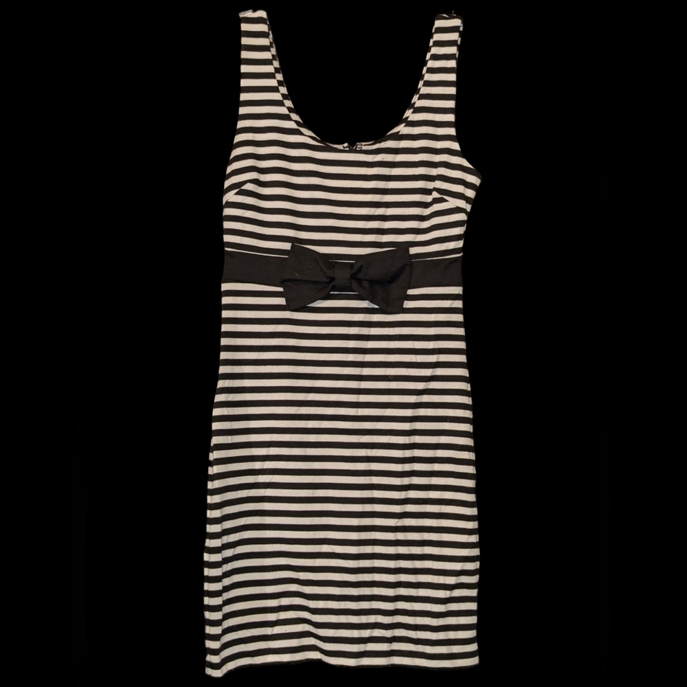 Striped mini dress